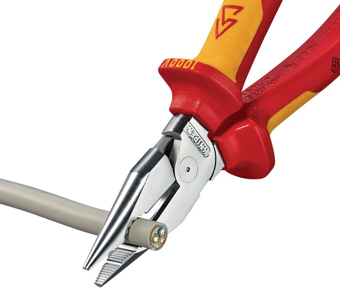 Knipex pince universelle pointue (8002875246) longueur 185 mm chromée VDE