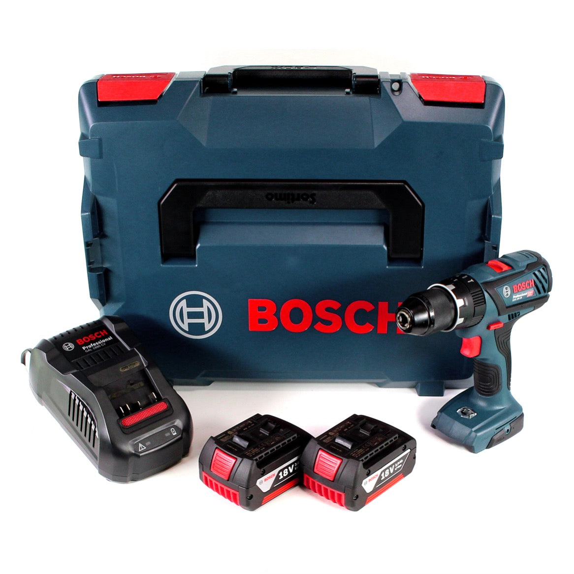 Bosch GSB 18 V-28 Professional 18 V Li-Ion Akku Schlagbohrschrauber in L-Boxx + 2 x 3,0 Ah Akku + Ladegerät - Toolbrothers