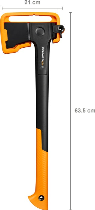 Fiskars hache universelle X24-M (4000819594) longueur 600 mm longueur du manche 520 mm