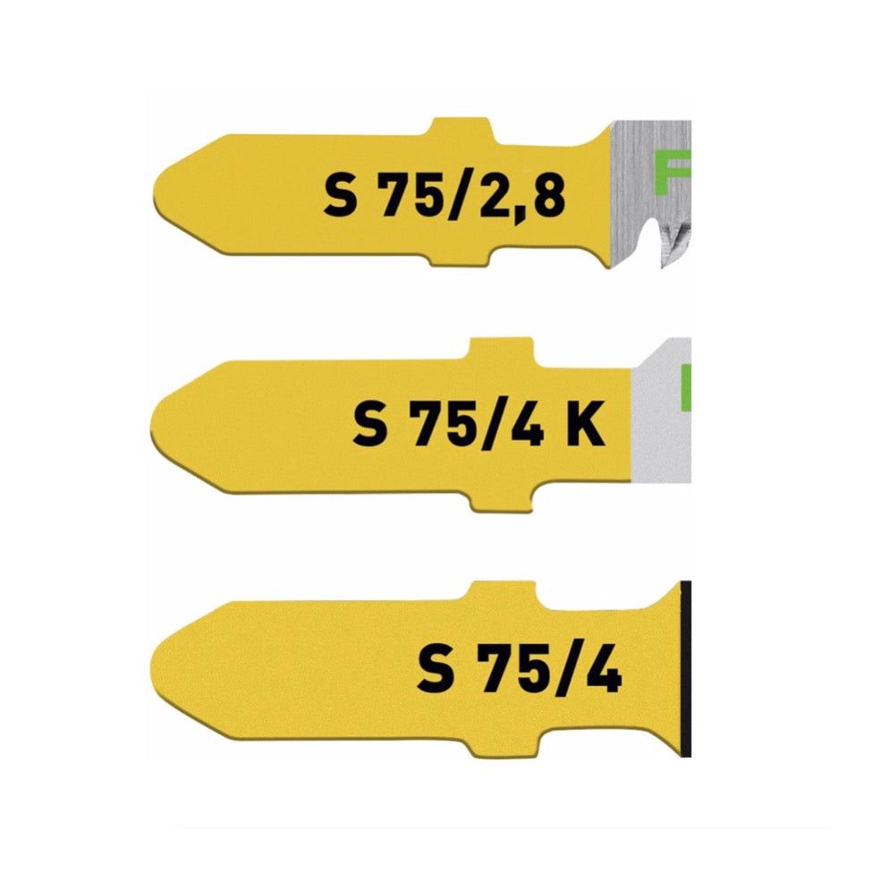 Festool STS-Sort/25 W jeu de lames de scie sauteuse (204275) pour PS 300, PSB 300, PS 400, PSC 400, PSBC 400, PSB 400, PS 420, PSB 420, PSC 420, PSBC 420