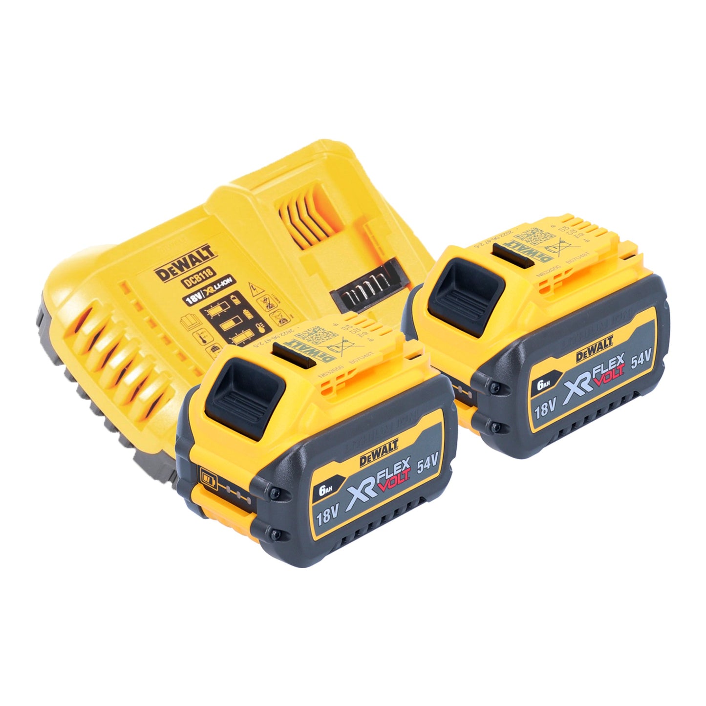 DeWalt DCS 573 T2 Akku Handkreissäge 18 V 190 x 30 mm Brushless + 2x Akku 6,0 Ah + Ladegerät