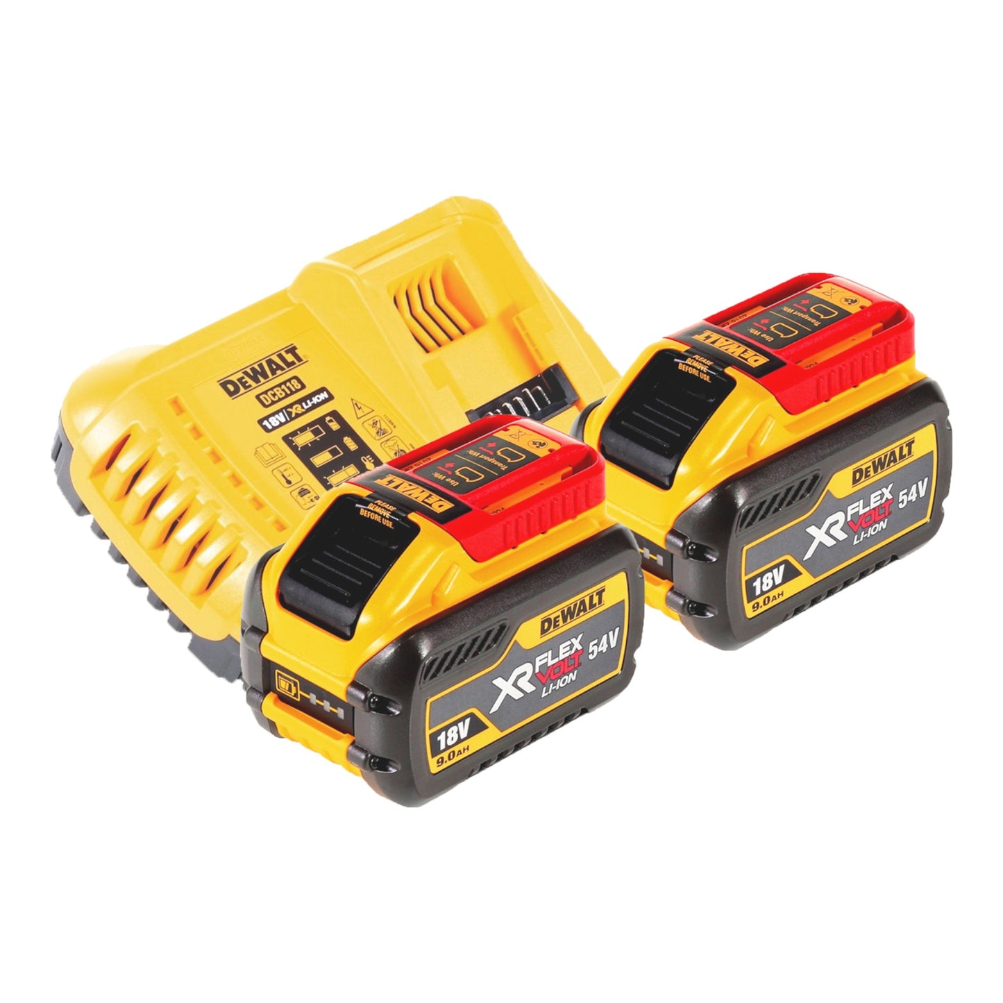 DeWalt DCS 573 X2 Akku Handkreissäge 18 V 190 x 30 mm Brushless + 2x Akku 9,0 Ah + Ladegerät