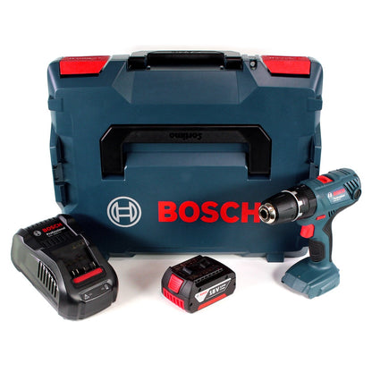 Bosch Professional GSB 18V-21 Akku Schlagbohrschrauber 18V 55Nm + 1x Akku 3,0Ah + Ladegerät + L-Boxx - Toolbrothers