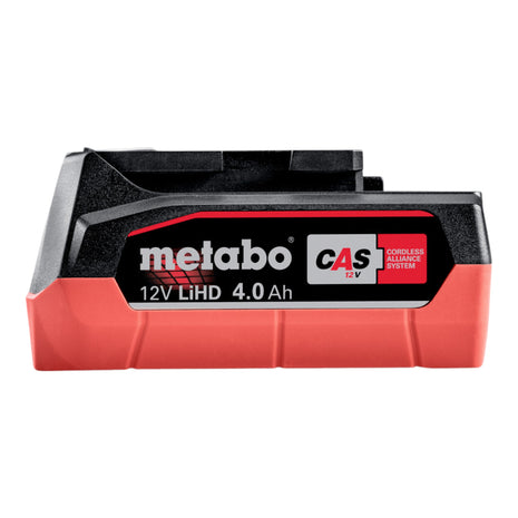 Jeu de batteries Metabo 4x batterie LiHD 12 V 4,0 Ah / 4000 mAh Li-Ion avec indicateur de niveau de charge (4x 625349000)