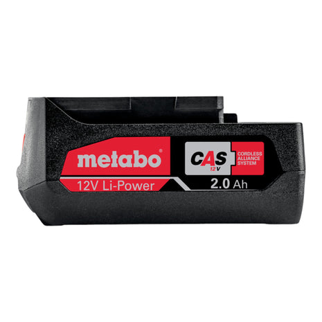 Jeu de batteries Metabo 3x batterie Li-Power 12 V 2,0 Ah / 2000 mAh Li-Ion avec indicateur de niveau de charge (3x 625406000)