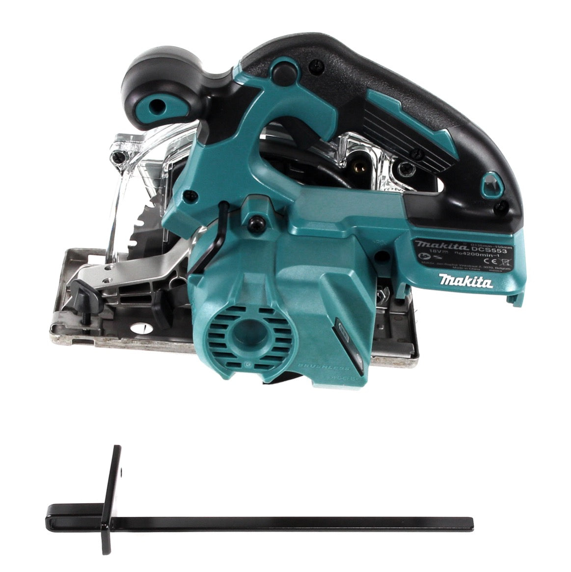 Makita DCS 553 RMJ Akku Metallhandkreissäge 18V 150 mm Brushless + 2x Akku 4,0Ah + Ladegerät + Makpac - Toolbrothers