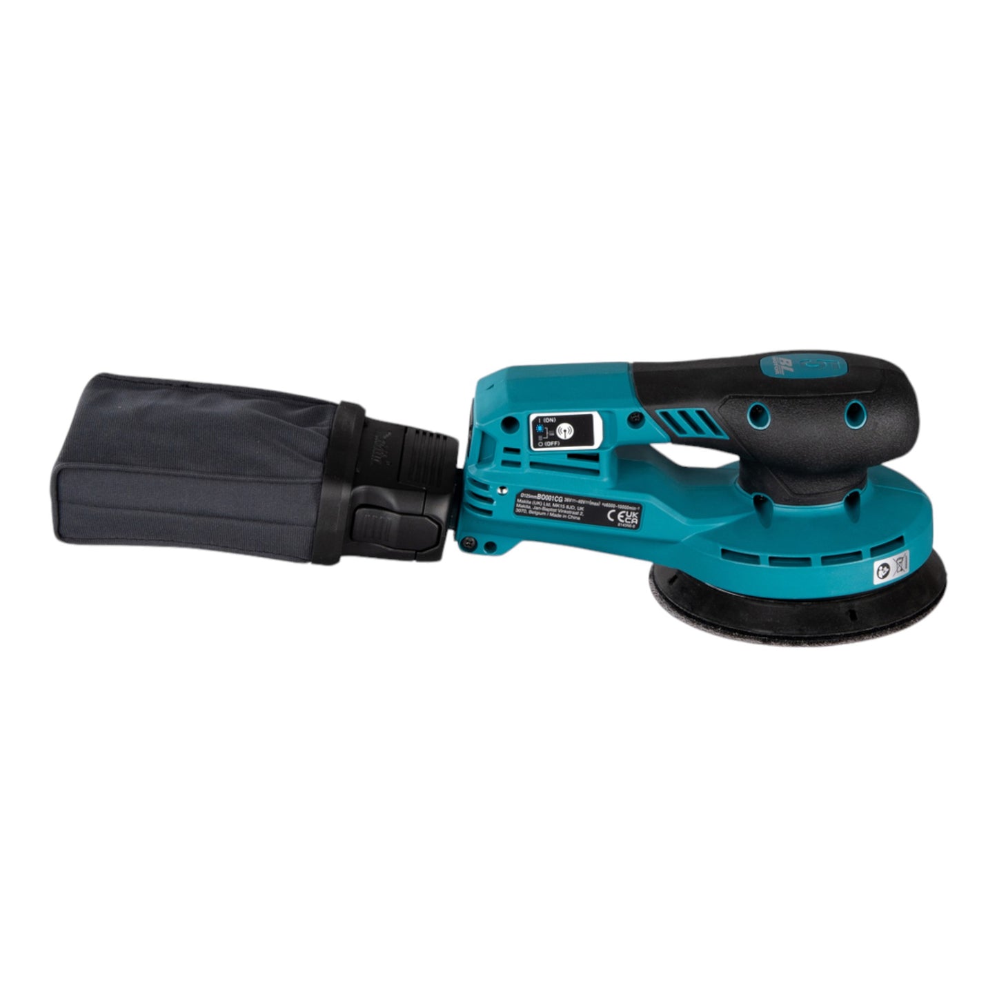 Makita BO 001 CGZ Akku Exzenterschleifer 40 V max. 125 mm 5,0 mm Hub Brushless Solo - ohne Akku, ohne Ladegerät