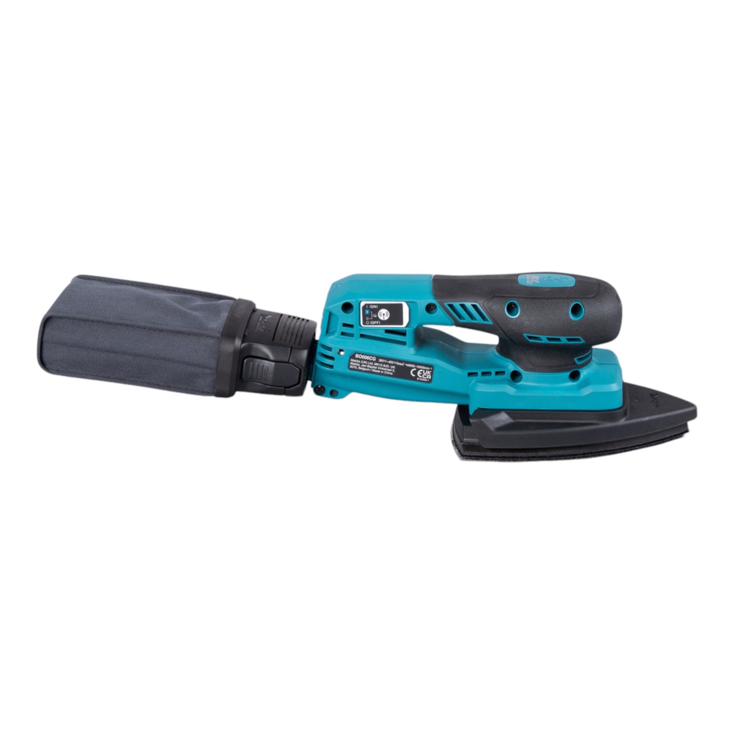 Makita BO 006 CGZ Akku Deltaschleifer 40 V max. 100 x 150 mm 3,0 mm Hub Brushless Solo - ohne Akku, ohne Ladegerät