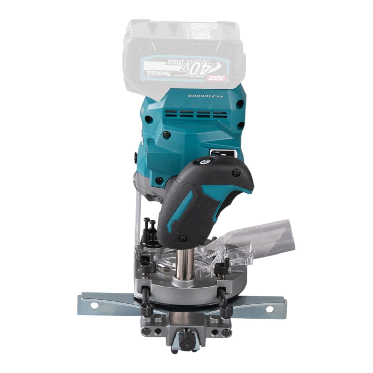 Makita RP 001 GZ Akku Oberfräse 40 V max. 12 mm Brushless Solo - ohne Akku, ohne Ladegerät