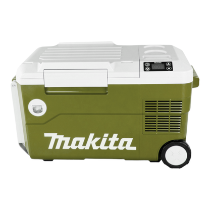 Makita DCW 180 SFO Akku Kühl und Wärme Box 36 V ( 2x 18 V ) 20 L Olive - Outdoor Adventures Edition + 1x Akku 3,0 Ah + Ladegerät