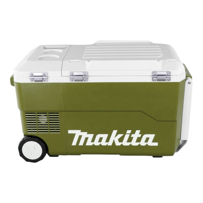 Makita DCW 180 SFO Akku Kühl und Wärme Box 36 V ( 2x 18 V ) 20 L Olive - Outdoor Adventures Edition + 1x Akku 3,0 Ah + Ladegerät