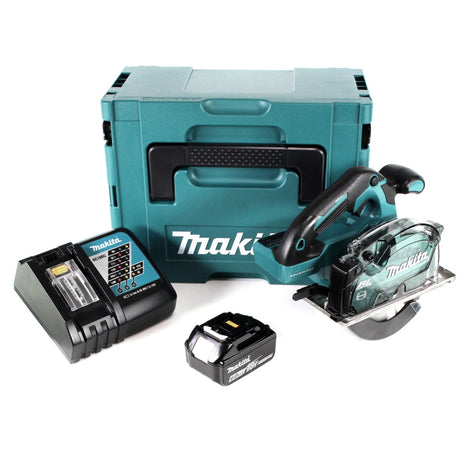 Makita DCS 553 RG1J Akku Metallhandkreissäge 18V 150 mm Brushless + 1x Akku 6,0Ah + Ladegerät + Makpac - Toolbrothers