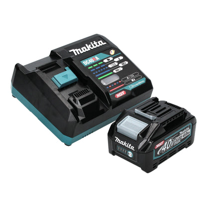 Makita BO 001 CGM101 ponceuse excentrique à batterie 40 V max. 125 mm course 5,0 mm sans balais + 1x batterie 4,0 Ah + chargeur