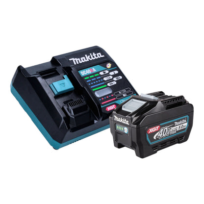 Makita BO 001 CGT101 ponceuse excentrique à batterie 40 V max. 125 mm course 5,0 mm sans balais + 1x batterie 5,0 Ah + chargeur