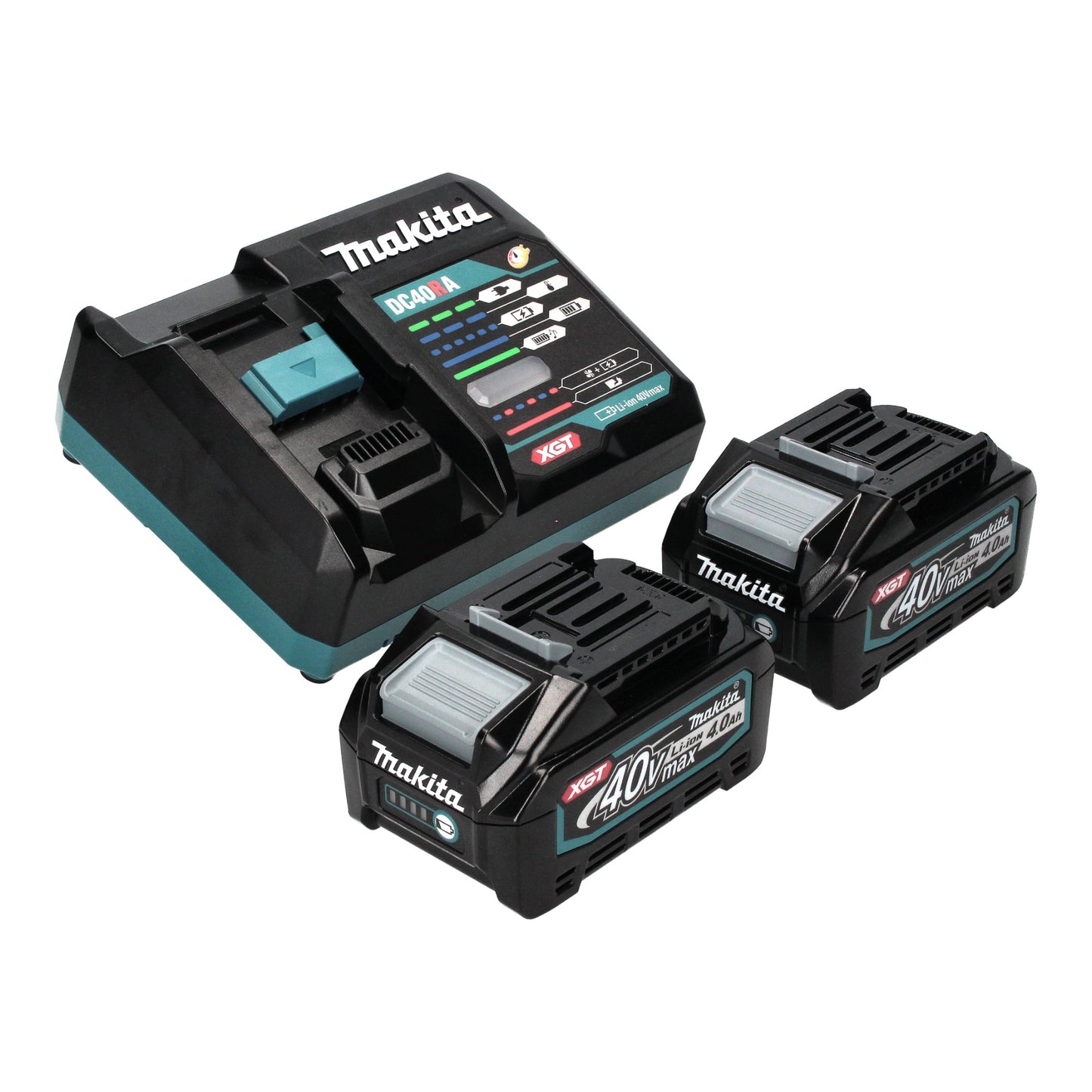 Makita BO 001 CGM201 ponceuse excentrique à batterie 40 V max. 125 mm course 5,0 mm sans balais + 2x batterie 4,0 Ah + chargeur + Makpac