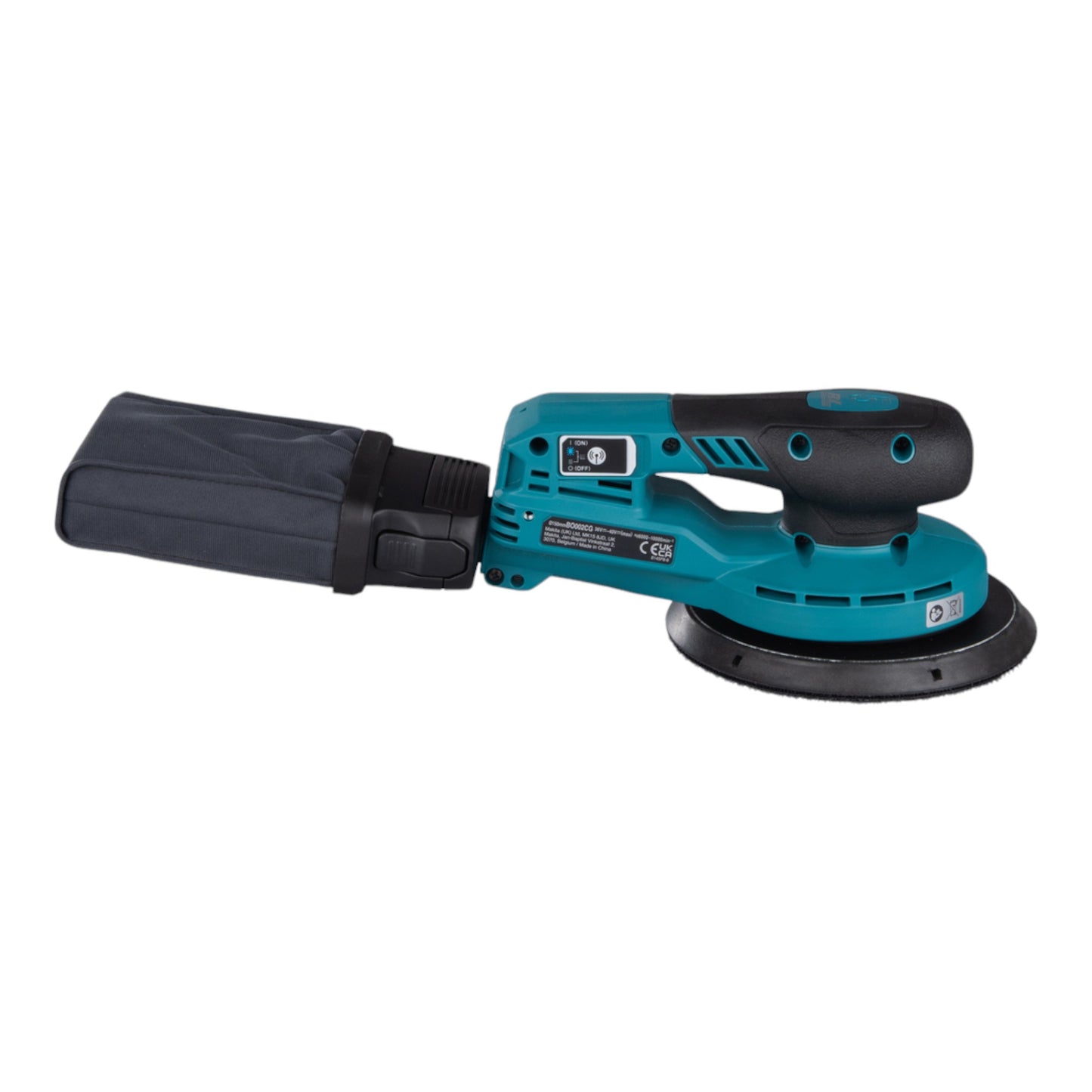 Makita BO 002 CGM1 Akku Exzenterschleifer 40 V max. 150 mm 5,0 mm Hub Brushless + 1x Akku 4,0 Ah - ohne Ladegerät