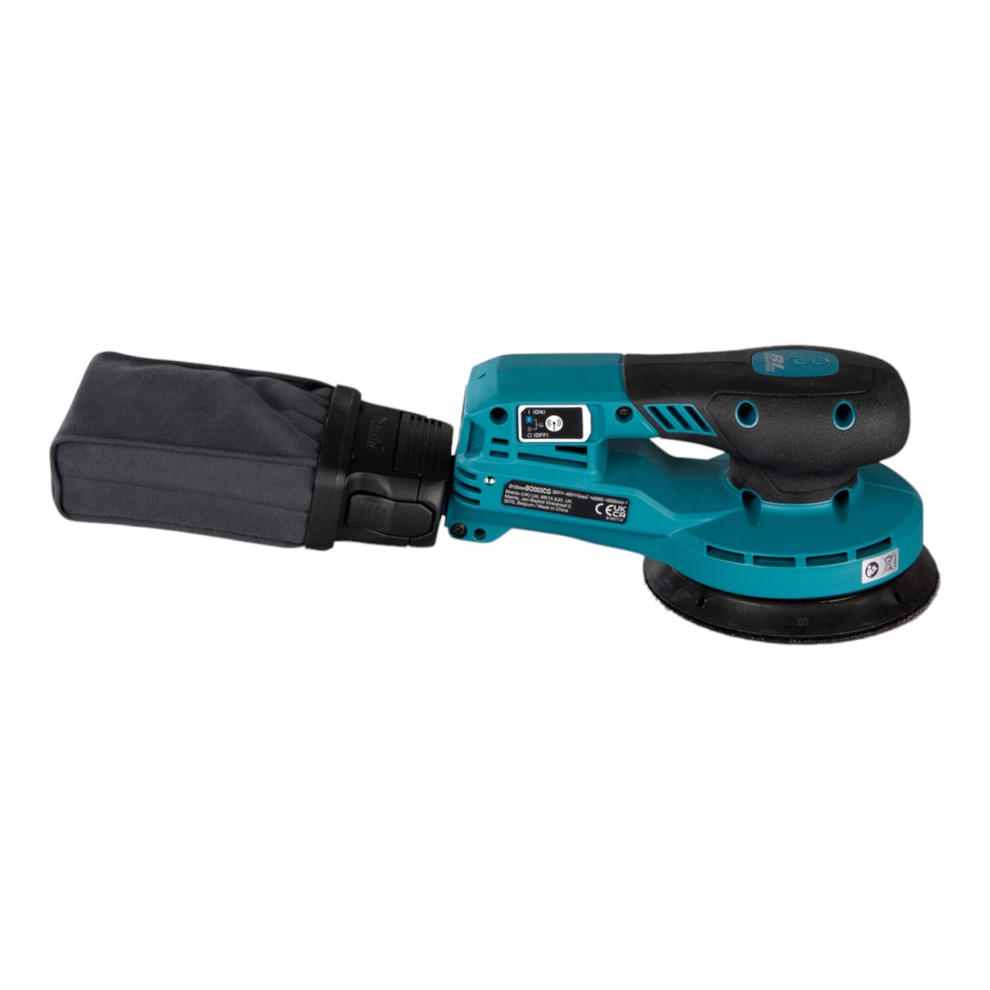 Makita BO 003 CGM1 Akku Exzenterschleifer 40 V max. 125 mm 3,0 mm Hub Brushless + 1x Akku 4,0 Ah - ohne Ladegerät