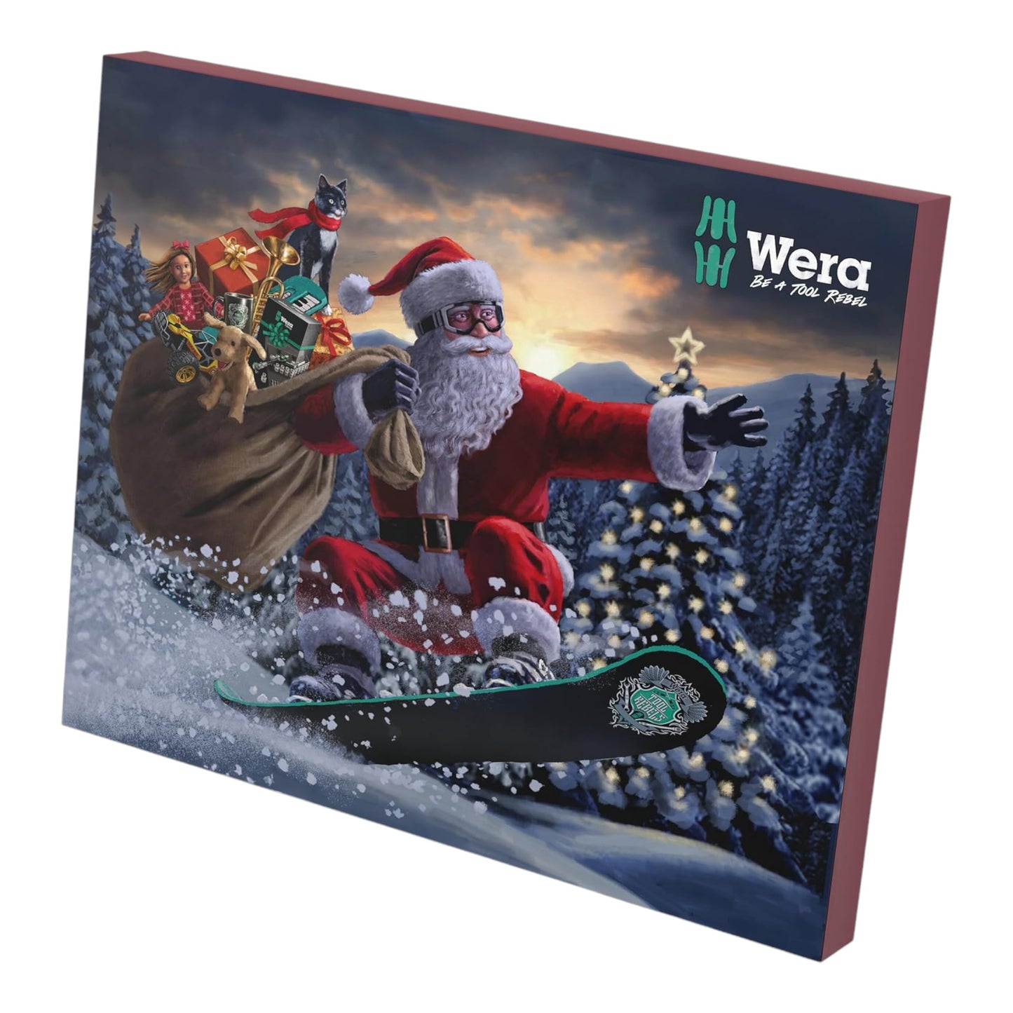 Wera Calendrier de l'Avent édition 2024 Ensemble d'outils à main 25 pièces (05136609001) PH / PZ / Torx / Fente / Hex