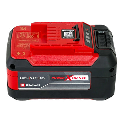 Einhell PXC Starter Kit 4x Power X-Change Plus Akku 18 V 5,2 Ah ( 4x 4511437 ) + Power X-Twincharger 3A Doppel Ladegerät ( 4512069 )