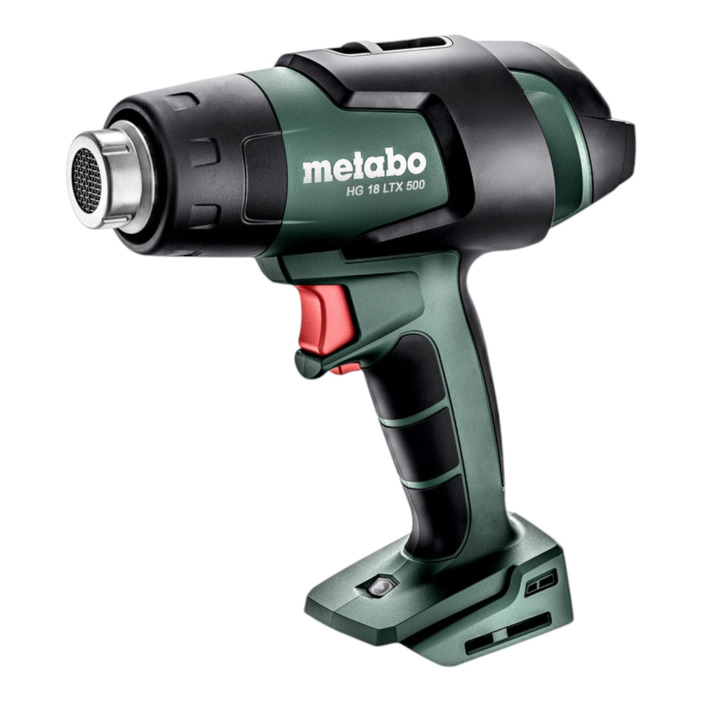 Metabo HG 18 LTX 500 Akku Heißluftgebläse 18 V 300 / 500 °C + 2x LiHD Akku 5,5 Ah + Ladegerät