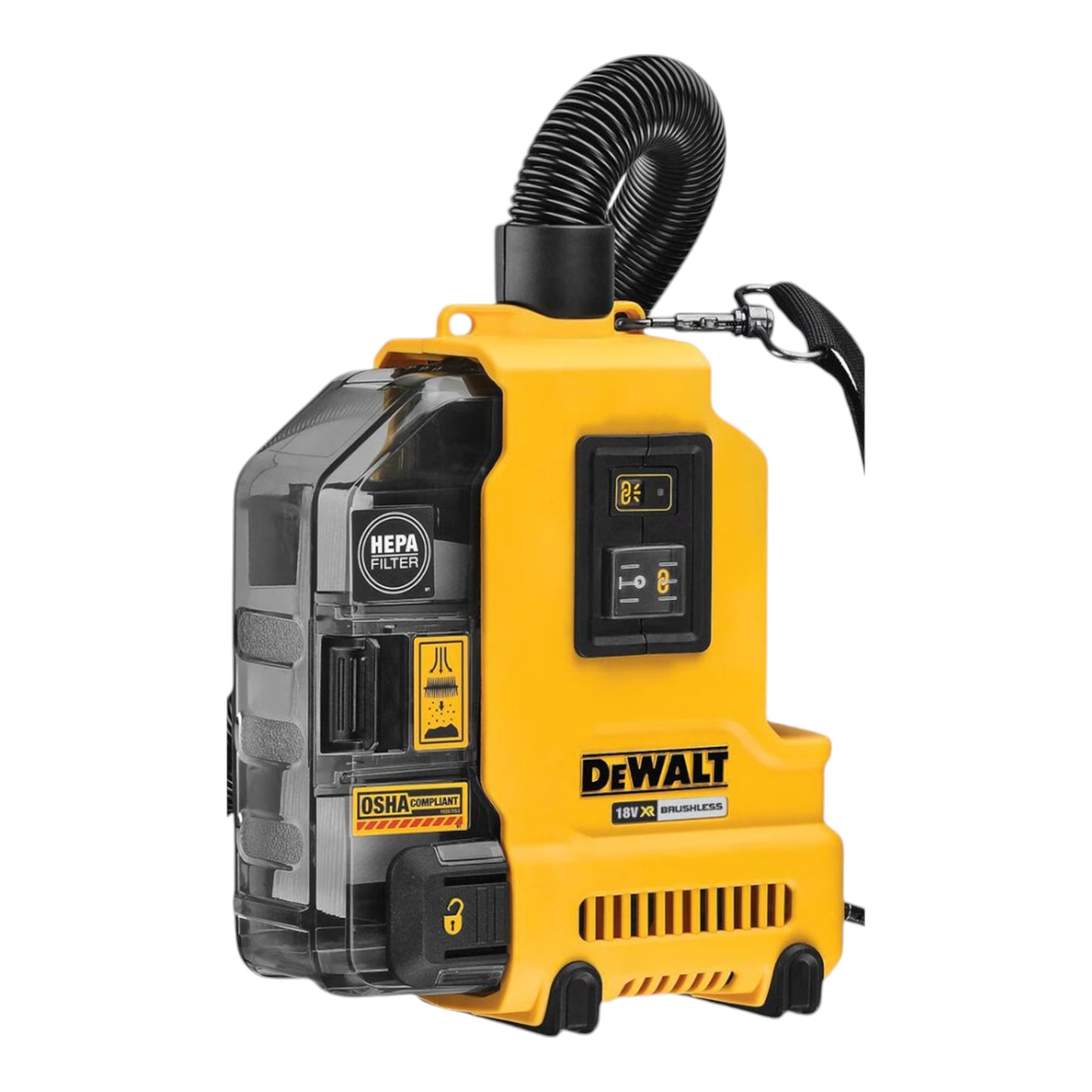 DeWalt DWH 161 N Akku Universalabsaugung 18 V 0,21 l Brushless + 1x Akku 5,0 Ah - ohne Ladegerät