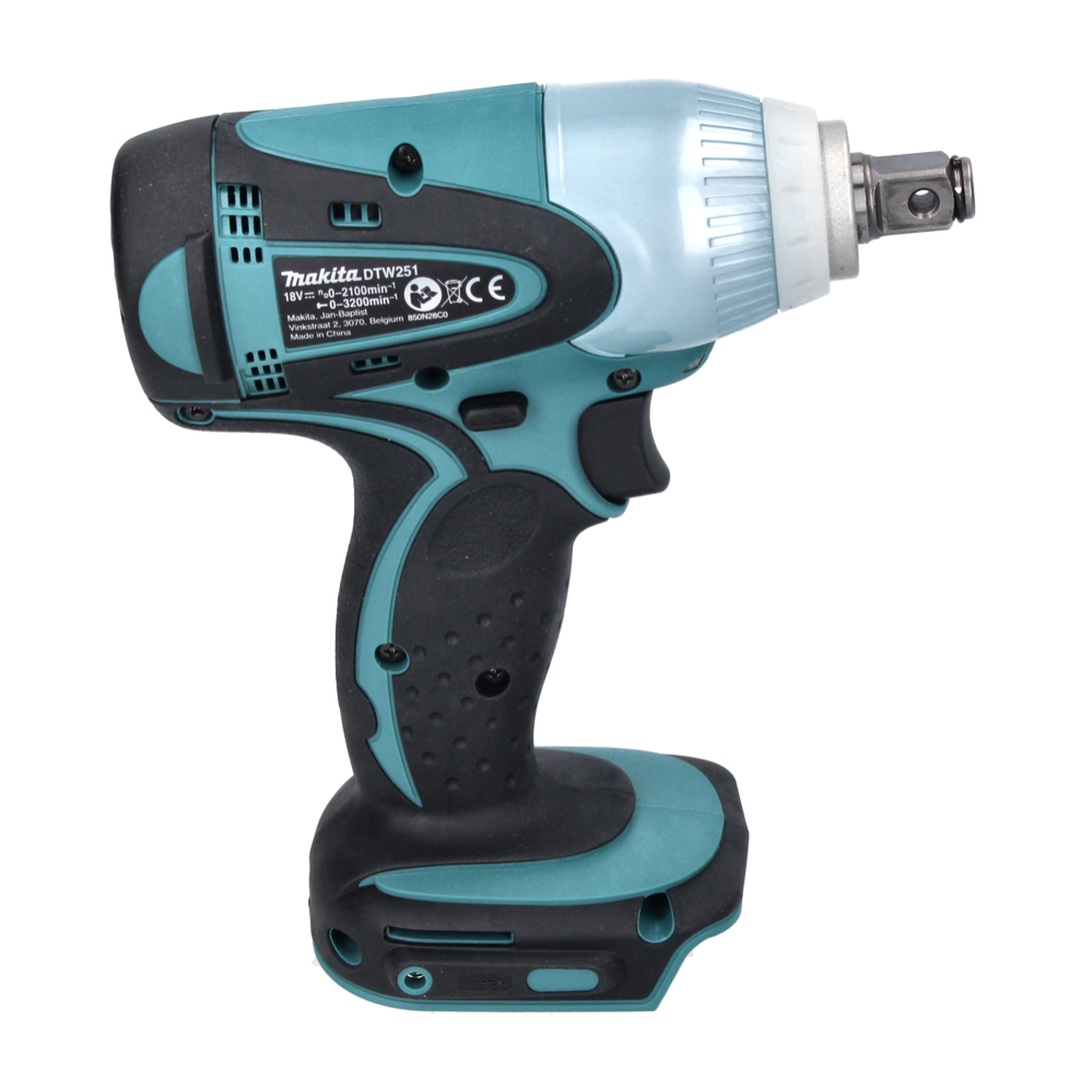 Makita DTW 251 RT1 Akku Schlagschrauber 18 V 230 Nm 1/2" + 1x Akku 5,0 Ah + Ladegerät + 9 tlg. Stecknuss Set - Toolbrothers