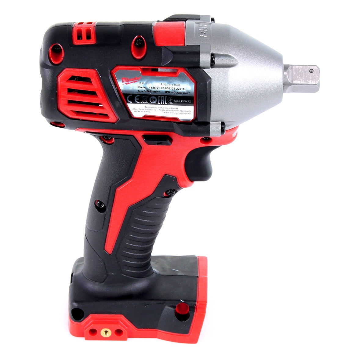 Milwaukee M18 BIW12-0 18 V Li-Ion Akku Schlagschrauber Solo +  9 tlg. Stecknüsse-Set - ohne Akku, ohne Ladegerät - Toolbrothers