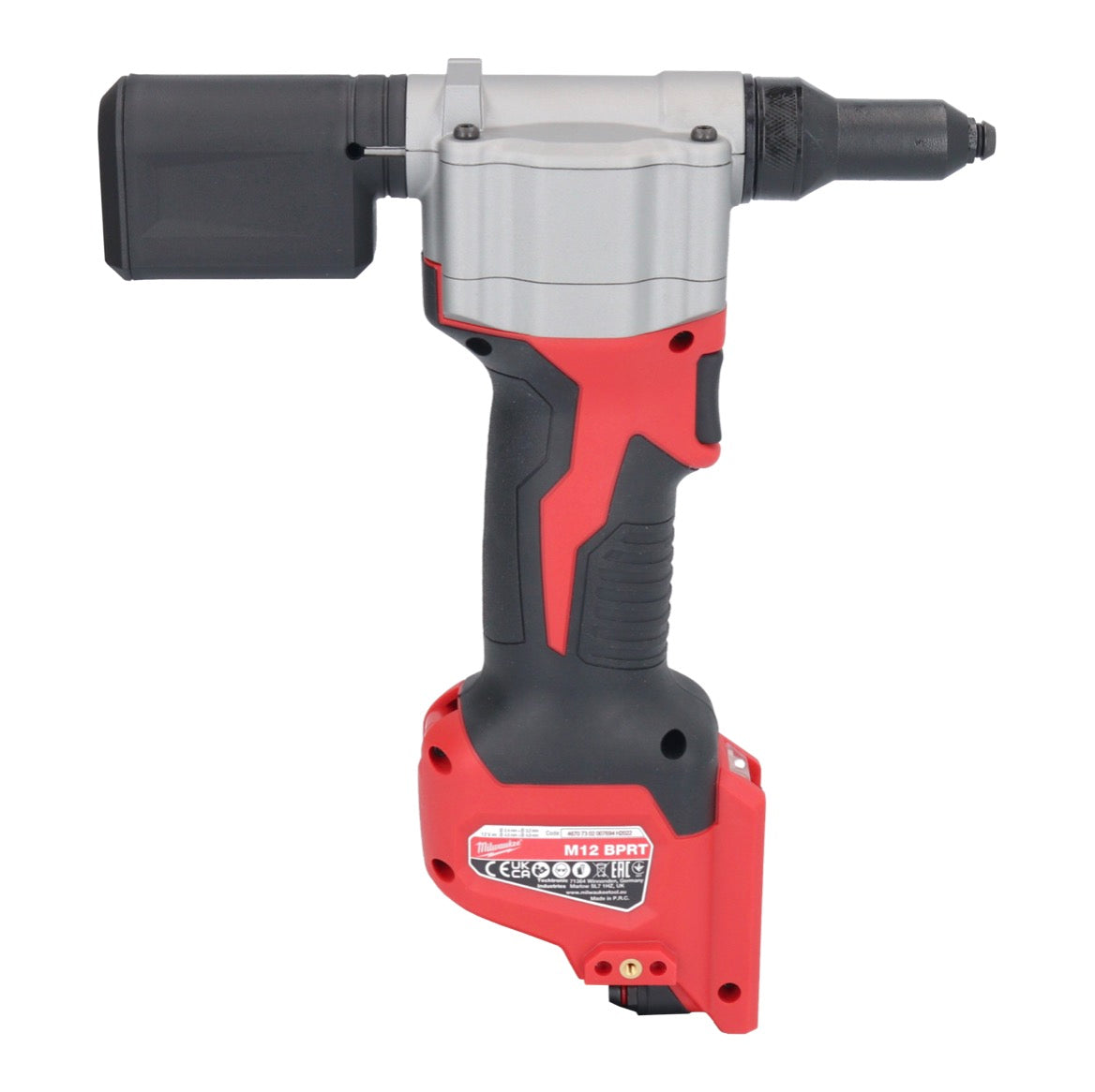 Milwaukee M12 BPRT-201 Akku Blindnietgerät 12 V 20,32 mm + 1x Akku 2,0 Ah - ohne Ladegerät