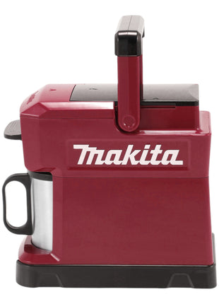 Makita DCM 501 ST2AR Akku Kaffeemaschine 12 V max. / 18 V Rot + 2x Akku 5,0 Ah + Ladegerät