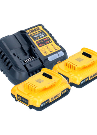 Clavadora de tiras a batería DeWalt DCN 692 D2 18 V 50 - 90 mm sin escobillas + 2x baterías 2,0 Ah + cargador