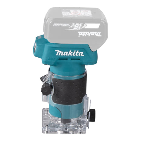 Makita DRT 52 Y1 Akku Kantenfräse 18 V 6 mm Brushless + 1x Akku 1,5 Ah - ohne Ladegerät