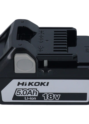 Hikoki Starter Set 1x BSL 1850 Akku 18 V 5,0 Ah Li-Ion + UC18YFSL Akku Ladegerät 14,4 V / 18 V / MultiVolt 3,5 A