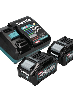 Makita GA 044 GM201 Akku Winkelschleifer 40 V max. 125 mm X-LOCK Brushless + 2x Akku 4,0 Ah + Ladegerät