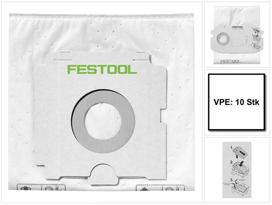 Festool SELFCLEAN Filtersack SC FIS-CT 36/10 ( 496186 ) für CT 36 Absaugmobil - 10 Stück - Toolbrothers