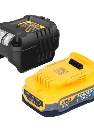 DeWalt DCS 334 E1 Akku Pendelhub Stichsäge 18 V Brushless + 1x Powerstack Akku 1,7 Ah + Ladegerät