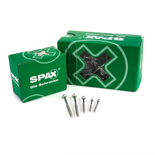 SPAX Universalschraube 3,5 x 30 mm 1000 Stk. TORX T-STAR  plus T15 WIROX Senkkopf Teilgewinde 4Cut-Spitze 0191010350305 - Toolbrothers