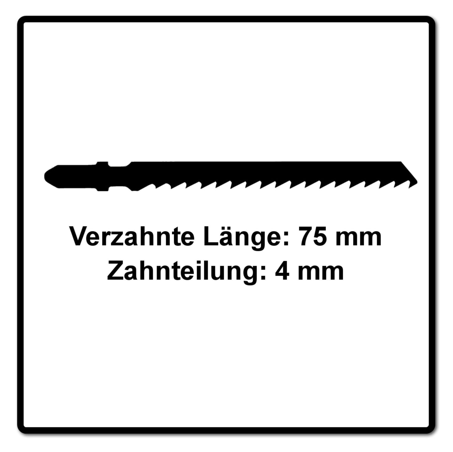 Lame de scie sauteuse Festool S 75/4/25 WOOD BASIC (204306) pour PS 300, PSB 300, PS 400, PSC 400, PSBC 400, PSB 400, PS 420, PSB 420, PSC 420, PSBC 420