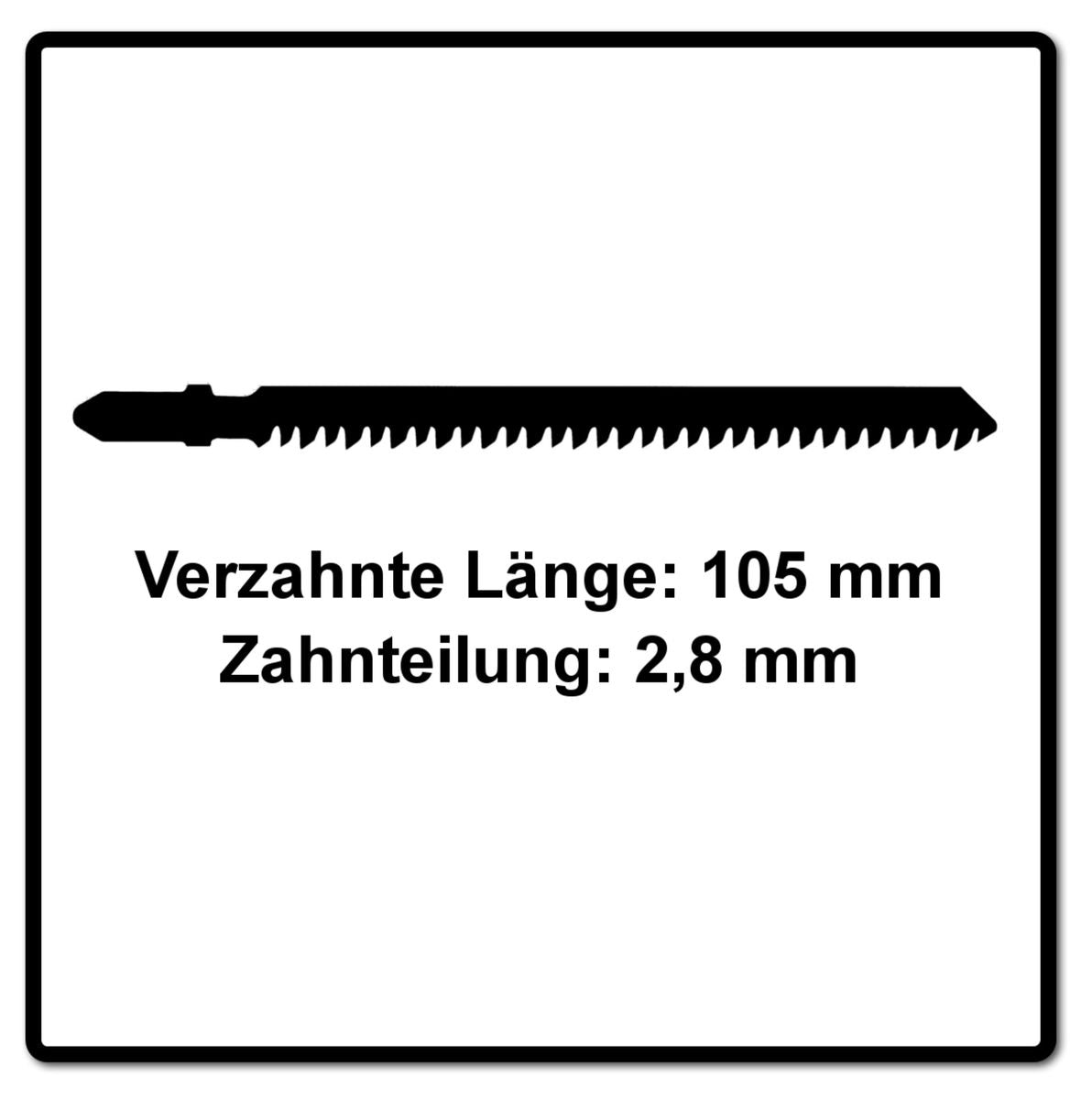 Festool S 105/2,8/20 WOOD Straight Cut Stichsägeblatt 105 mm 20 Stk. ( 204263 ) extrem scharfe Japanverzahnung, HCS Stahl - Toolbrothers