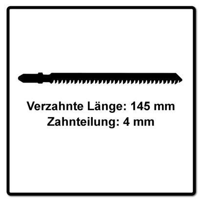 Festool S 145/4 FSG/5 lame de scie sauteuse WOOD UNIVERSAL (204335) pour PS 300, PSB 300, PS 400, PSC 400, PSBC 400, PSB 400, PS 420, PSB 420, PSC 420, PSBC 420