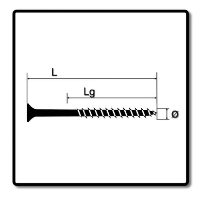 SPAX Universalschraube 4,5 x 60 mm 100 Stk. TORX T-STAR plus T20 WIROX Senkkopf Teilgewinde 4Cut-Spitze 0191010450603 - Toolbrothers