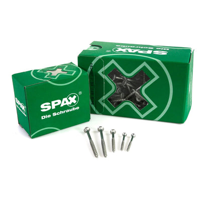 SPAX Universalschraube 4,5 x 60 mm 100 Stk. TORX T-STAR plus T20 WIROX Senkkopf Teilgewinde 4Cut-Spitze 0191010450603 - Toolbrothers