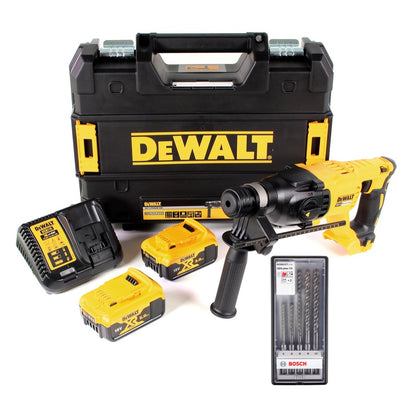 DeWalt DCH 133 P2 Akku Kombihammer 18V 2,6J SDS plus Brushless + 2x Akku 5,0Ah + Ladegerät + TSTAK + 5x Beton Bohrer - Toolbrothers