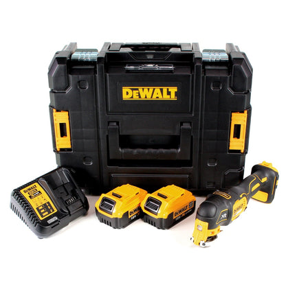 DeWalt DCS 355 M2 Akku Oszillierer 18V Brushless Solo + 2x Akku 4,0Ah + Ladegerät + TSTAK - Toolbrothers