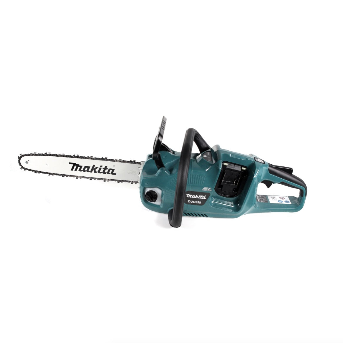 Makita DUC 355 M2 Akku Kettensäge 36 V ( 2x18 V ) Brushless 35 cm + 2x 4,0 Ah Akku - ohne Ladegerät - Toolbrothers