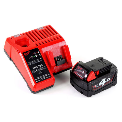 Milwaukee M18 ONEPD-401C Li-Ion Akku Schlagbohrschrauber mit innovativer One Key Bluetooth Funktion + 1x B4 4,0 Ah Akku + Ladegerät - Toolbrothers