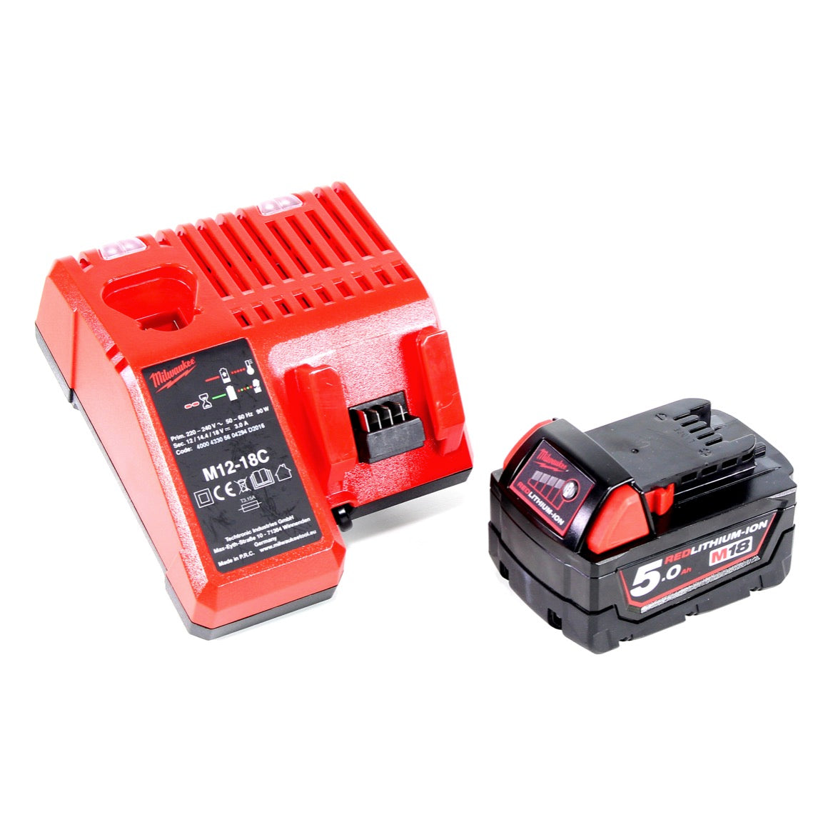 Milwaukee M18 ONEPD-501C Li-Ion Akku Schlagbohrschrauber mit innovativer One Key Bluetooth Funktion + 1x B5 5,0 Ah Akku + Ladegerät - Toolbrothers