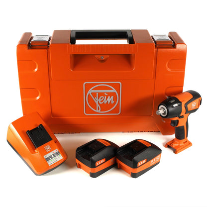 FEIN ASCD 18-300 W2 Akku Schlagschrauber 18 V Brushless 1/2" im Koffer + 2 x 5,0 Ah Akku + Ladegerät ( 71150661000 ) - Toolbrothers