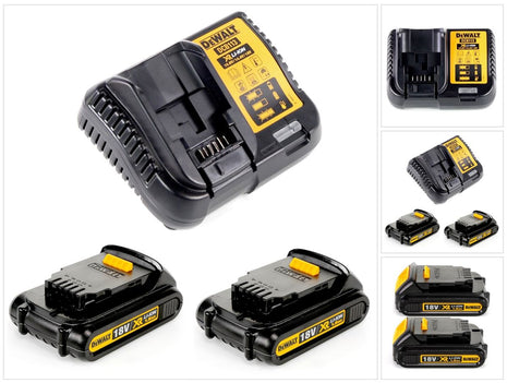 Dewalt Akku Starter Set S2 mit 2x DCB181Akku 1,5 Ah + DCB113 Ladegerät - Toolbrothers