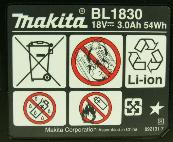 Makita BTD 140 18 V Li-ion Akku Schlagschrauber + 1x Makita Akku BL1830 B