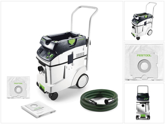 Festool CTM 48 E CLEANTEC Absaugmobil 48l Staubkl. M ( 574992 ) + Filtersack SC-FIS-CT - Toolbrothers